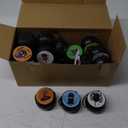 168 Pcs Halloween Toys for Kids, 28 Pack Prefilled Mini Witches Cauldrons with Toy Bouncy Balls, Vampire Teeth, Bat Rings, Spinning Tops, Sticky Worms Halloween Goodie Bags Party Favors