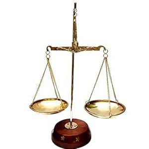 Antique Brass Polished Balance Scale with Velvet Box with Weights Jewelry 50 Grams