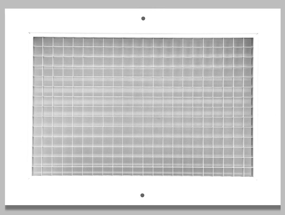 6" x 24" or 24" x 6" Cube Core Eggcrate Return Air Grille - Aluminum Rust Proof - HVAC Vent Duct Cover - White [Outer Dimensions: 7.75 X 25.75]