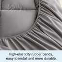 Topper, WestMonth Premium Quilted 1000GSM Luxury Extra Thick Mattress Topper Pad - Breathable & Fluffy Soft, Bed Cover with Deep Pocket 821'' for Home/Hotels' Queen/King, etc (White, Queen)
