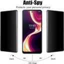 VIESUP [2 PACK Anti-spy Anti-Scratch 9H-Hardness Easy to Install Privacy Protective Glass Screen Protector for Boost Mobile Celero5G+ PLUS 7.0