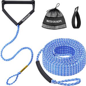 75ft Wakeboard Rope with Handle for Wakeboarding Waterskiing and Wakesurfing (Wave blue)