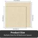Square Shower Mat Non Slip, 27 x 27 Inch Anti Slip Shower Mats Without Suction Cups, Quick Drying Bathtub Mat, Foot Scrubber PVC Loofah Bath Mats for Bathroom, Tub, Sink