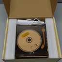 CD Player Music Box with Bluetooth Nostalgic Retro Portable CD Players for Home, HiFi Speakers Music Player FM Radio Wired and Remote Control-Walnut Yellow