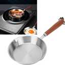 Mini Stainless Steel Frying Pan, 6in/16cm Skillet Non Stick Egg Pan Gas Cooktops Induction Cooking Pan