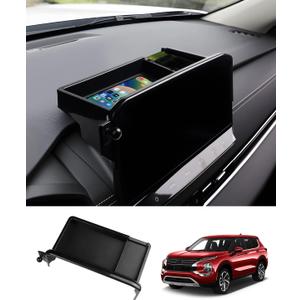 FIILINES Dashboard Storage Tray for Mitsubishi Outlander 2022-2026 (Fit 9" Touch Screen) Dash Center Console Organizer for Outlander Accessories Dashboard Organizer