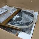 COLAMY Wooden Dining Chairs Set of 4, Modern Fabric Upholstered Kitchen Side Chairs, Farmhouse Dining Room Chair with Foot Pegs, Beige