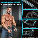 Twister Arm Trainer for Men, Chest Workout Equipment 5-Level Adjustable (40-130lb) with Ergonomic 27 Targets Biceps/Clip/Thigh, Portable Exerciser for Home Gym Travel Fitness