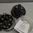 Elite Gourmet EGC1215B Easy Egg Cooker, Stainless-steel Heating Plate, Two-Tiered, 14-Egg Capacity, Soft, Medium, Hard-Boiled, Auto Shut-Off, Omelets, Poached Eggs, Measuring Cup, Piercing Pin, Black