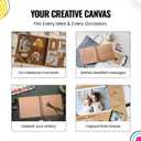 Modern Shop Scrapbook Album | Extra Thick Kraft Paper with Hardcover - 12 x 12 250 gsm, 50 sheet