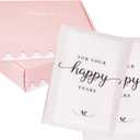 Wedding Tissues Packs For Guests- Set of 60- For Your Happy Tears Tissues- Wedding Favors for Guests Frosted-Paper Bulk Individual Tissue Packs & Items for Wedding Welcome Bags by PureRejuva
