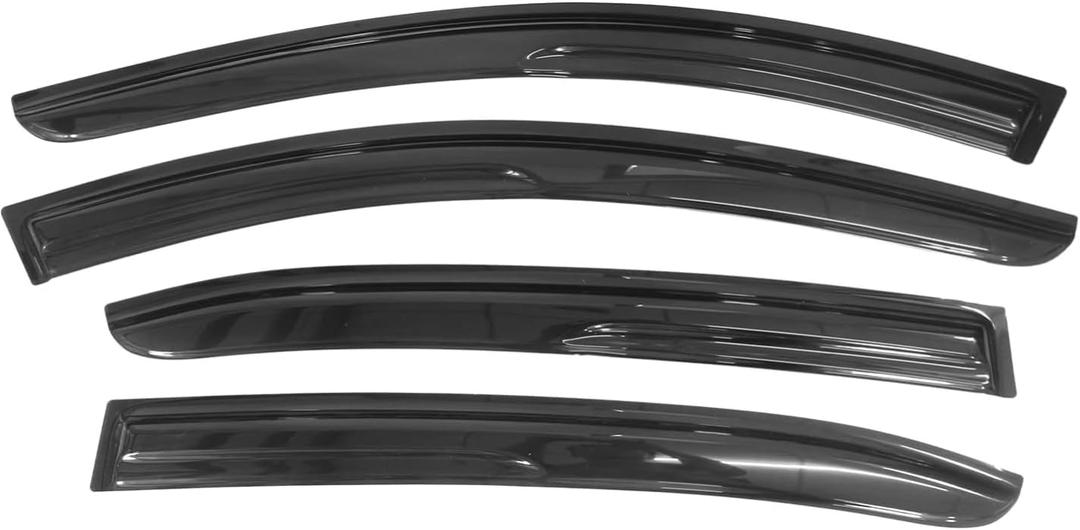 Tape On Window Visors Fits for 2014-2019 Mazda 3, Side Auto Window Wind Deflectors, Ventshade, Rain Guards for Cars/Trucks