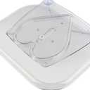 Zerodis Lazy Susans Organizer, Clear Rectangular Turntable Condiment Rack Rotating Refrigerator Organizer for Cabinet Table Pantry Kitchen (Large)