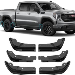 Mud Flap Delete Compatible with GMC Sierra 1500 2019-2025, Front & Rear Mud Flap
