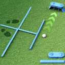 2 x Geyo Golf Alignment Sticks for Beginners, Entry-Level Foldable Golf Training Aids for Stance Correction, Aiming, Putting, Swing Practice, Suitable for Indoor & Outdoor, Use by Men and Women