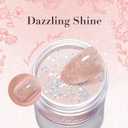 2 x AZUREBEAUTY Glitter Pink Nail Dip Powder Colors 28g/1oz Dipping Powder 2X Shining French Art Starter Manicure Beginner DIY Salon Home Gift Long Lasting Dip Nail Powder