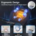 Neck Massager Pillow, Neck and Shoulder Relaxer with Heat, 3 Modes and Strengths, Neck Massager for Pain Relief Deep Tissue, Remote Control, Gifts for Mom Dad Friends, Black