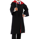 fun shack Kids Wizard Robe Cloak, Black Wizard Costume for Halloween, Kids Robe Outfit for Dress Up and Parties , Size L