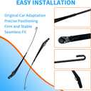 1 Pair Windshield Wiper Arm Compatible with 2004-2014 Ford F-150, 2009-2014 Ford Lobo,2010-2014 Lincoln Mark LT (Front Left + Front Right) #42937,42992