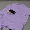 YSENTO Womens Golf Apparel Shirts Clothes V-Neck Tops Collared UPF 50+ Dry Fit Short Sleeve Tennis Polo Shirts (Medium, Light Purple)
