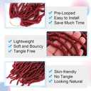 36 Inch Soft Locs Crochet Hair 8 Packs Pre Looped Faux Locs Crochet Braids Goddess Locs Hair For Black Women36Inch 8pcs,BUG