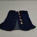 Milumia Women's Metal Button Front Denim Tube Top Elegant Sleeveless Bandeau Tops (XS)