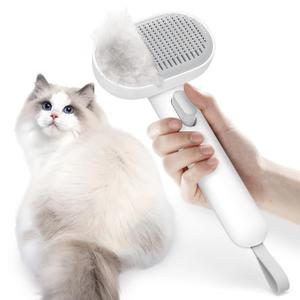 Deshedding Tool for Long/Short Haired Cats & Small Dogs - Gentle Grooming Brush Removes Loose Fur, Reduces Shedding, and Massages Skin