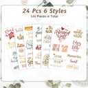Laumoi 546 Pcs 24 Sheet Scrapbook Stickers Vintage Words Stickers for Journaling Inspirational Nice Words Sentences Waterproof Aesthetic for Family Water Bottles Laptop(Lovely Style)