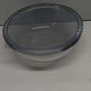 6.2QT Large Glass Mixing Bowl with Lid, Clear Glass Salad Cooking Bowls for Sourdough, Salad and Storage Prepping and Baking Food Storage Set