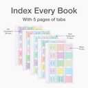 4 x Redi-Tag Bible Tabs, Bible Tabs for Men and Women, Printed and Customizable Bible Labels, Bible Annotation Kit, Pastel Colors, 75 Pack (1002456)