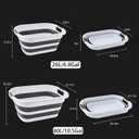 26L/40L Large Collapsible Mop Bucket with Handle for Cleaning, Silicone Portable Pet Bathtub for Puppy Small Dogs Cats, Foldable Laundry Basket Hamper Clothes Storage Bin Space Saving Design (40L)