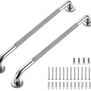 Grab Bars for Shower, 24 Inch Shower Handle, 2 Pack, Polished Nickel
Grab Bars for Bathroom, Stainless Steel, Anti-Slip Textured Grip, 1-Inch Diameter, Wall-Mounted Safety Support for Seniors