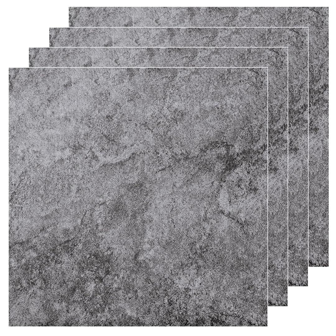 AKOLAFE 40 Sheet Vinyl Flooring 12 x 12 Peel and Stick Floor Tile Waterproof Clearance Vinyl Floor Tiles Marble Grey Self Adhesive Floor Tiles Sticky Laminate Flooring for Bathroom Kitchen Basement RV