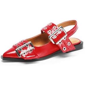 DREAM PAIRS Women's Slingback Ballet Flats, Pointed Toe Buckle Comfortable Dress Slip-on Flat Shoes