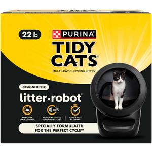 Purina Tidy Cats Cat Litter for Litter-Robot Clumping Cat Litter Odor Control Formula, 22lbs