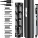 90-in-1 Mini Electric Screwdriver, SMOOTHARMOR Precision Screwdriver Set Cordless with 78 S2 Bits, 0.15-0.55 N.m Torque, Magnetic Storage, 500mAh, LED Light, Power Repair Tool Kit for Phone Laptop PS5