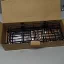 Epicano Shower Caddy Hanging, Anti-Swing Over Head Shower Caddy Rustproof with Hooks for Towels, Sponge and More, Matte Black