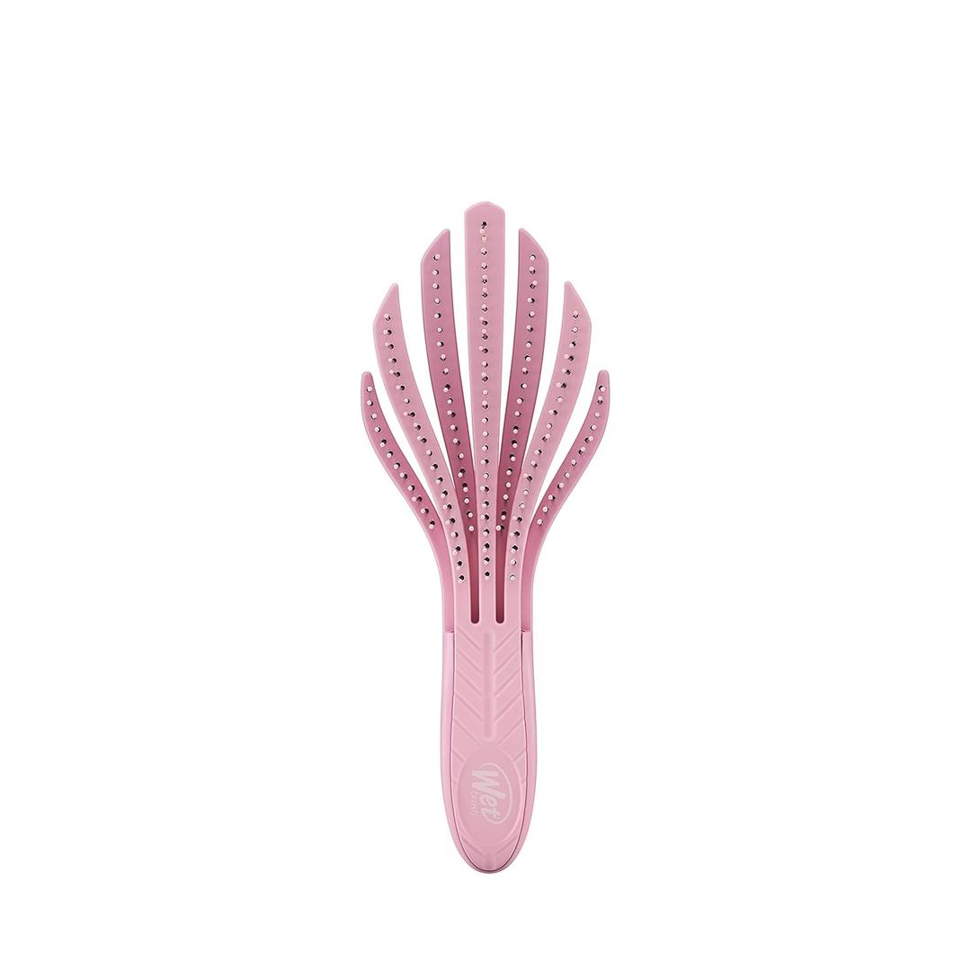 Wet Brush Go Green Curl Detangler Hair Brush, Pale Pink, Ultra-Soft IntelliFlex Detangling Bristles Glide Through Tangles with Ease, Great For Curls, No Split Ends & Pain-Free for Wet or Dry Hair (1 Count (Pack of 1))