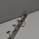 Spectrum Diversified Armstrong Wall Mount Coat Rack, 6 Hook, Satin Nickel