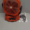 Battery Operated Fan for Milwaukee M18 battery, Camping Fan with USB A/C & LED Lights, 4 Speeds & Remote Control, Portable/Cordless/Battery Powered fan, for Outside, Jobsite (Battery Not Included)