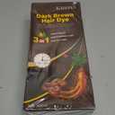 Dark Brown Hair Dye Shampoo 3 in 1, Hair Color Shampoo for Women and Men, Hair Dye to Cover Gray Hair, Herbal Ingredient Shampoos for Grey Hair Coverage 500ml (Dark Brown)