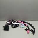 Snorkeling Gear for Adults, Dry-Top Snorkel Set Scuba Diving mask, Snorkel Mask, Panoramic Anti-Leak Anti-Fog Tempered Glass Lens, Swimming Training Snorkeling Packages (Black+Pink)