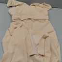 Elegant Off The Shoulder Bodycon Backless Ruched Midi Dress Strapless Tube Slit Dresses for Women Wedding Guest, S, Champagne