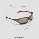 TIJN Sports Sunglasses for Men Women UV400 Wraparound Cycling Running Golf Motorcycle Glasses, Wide Fit Outdoor Shades, Vanta