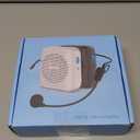 (Black) Portable Rechargeable Voice Amplifier for Teachers, Coaches, Tour Guides, Presentations, and Meetings with a Large Number of Attendees