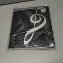 Sheet Music Folder, 8.5 11 Music Binder, 4 Page Expand, 52 Pages Capacity, Writable Choir Folder, Black