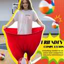 Granny Pants Yard Game with Oversized Pants Bouncy Balls and Pump, Easter Giant Outdoor Tossing Game for Family Reunion Backyard Carnival Party Gathering (Heart, Vivid Color)