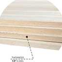 4 Pack Veneered MDF Double Sided Paulownia Wood,MDF Core,6.4mm 1/4th Inch, 10"x16" Unfinished Wooden Canvas Boards Signs for Engraving Painting Crafts