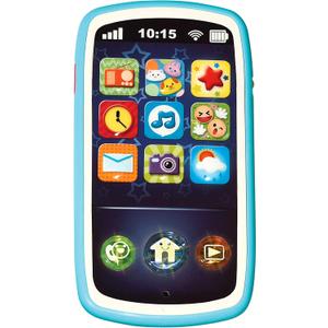 Baby Phone Toy with Record & Playback Features - Musical, Interactive and Educational Cell Phone Toddler Toys with 12 Smart Light Up Buttons - Learning Phones for Kids 6+ Months  ASTM Certified