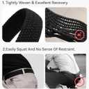 CHAOREN Mens Belt - Braided Stretch Golf Belt for Men 1 3/8"- Gift for Golf Pants Casual Shorts Jeans (Black / Silver)